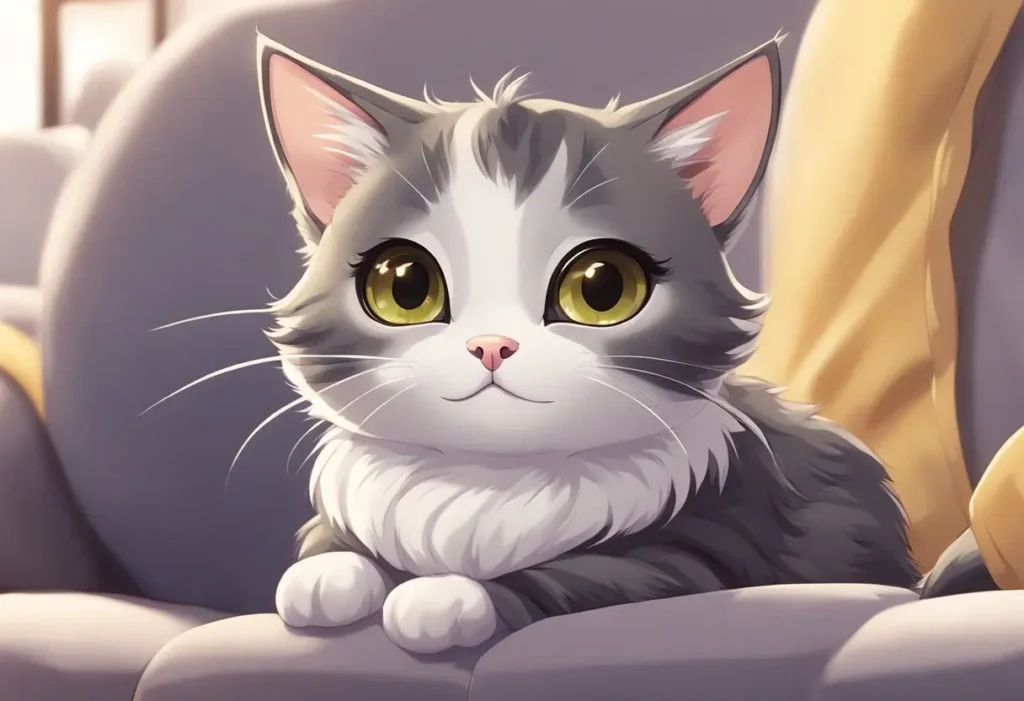 cute anime kitten